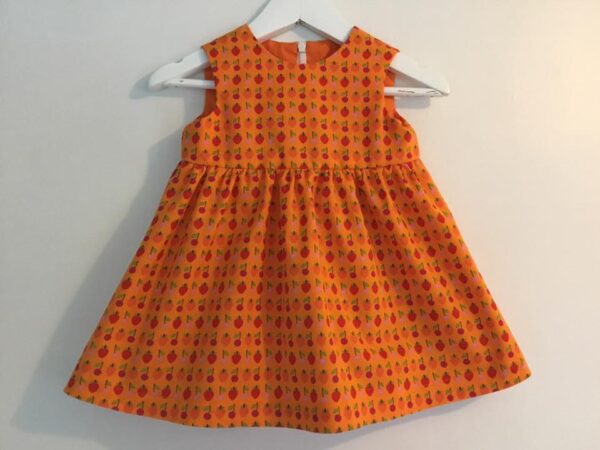 Babyklänning Unik-Orange