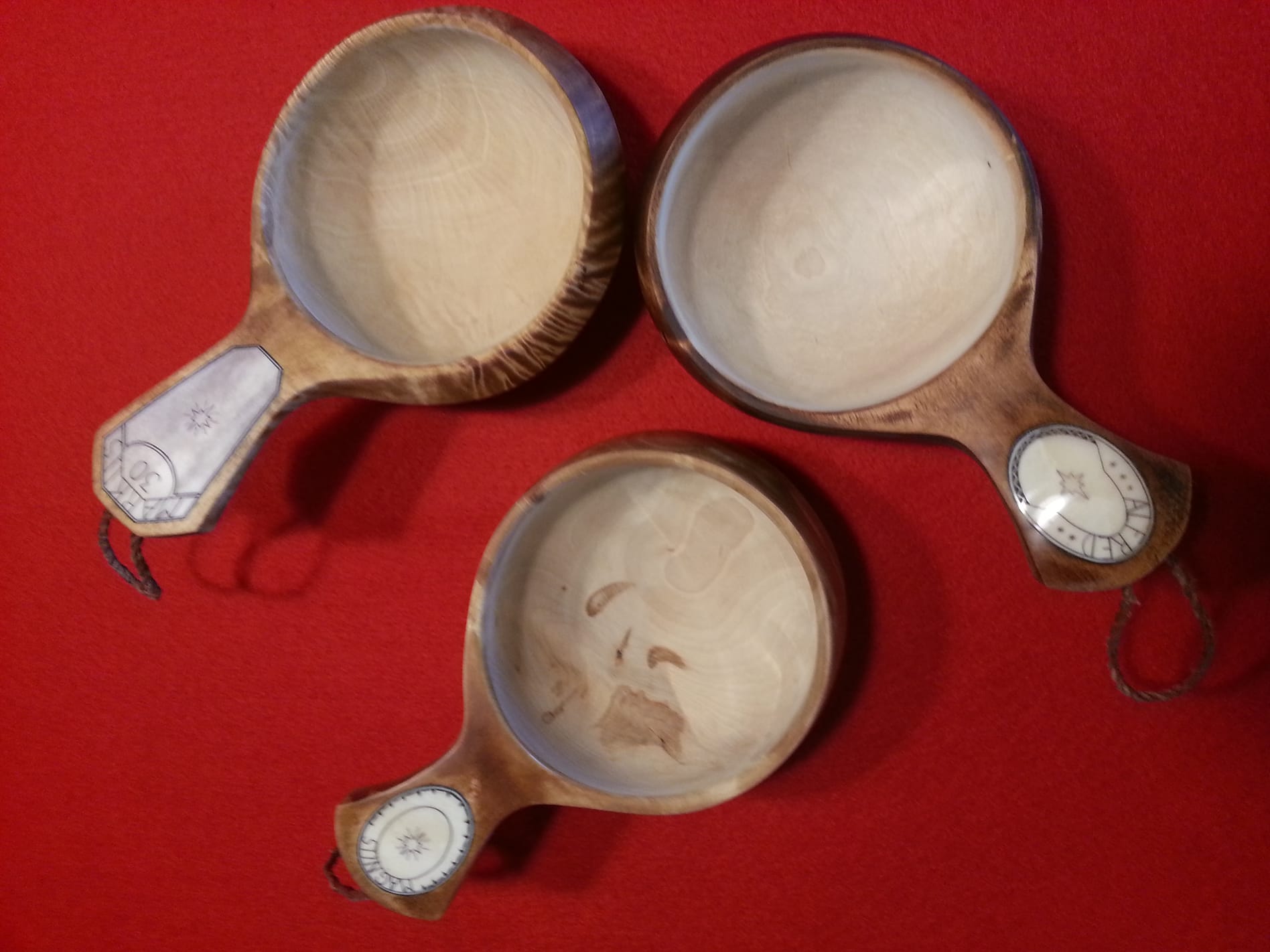 Träkåsor med renhorn